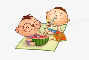 绘画吃瓜的人,吃瓜人生百态