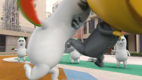 滑稽大战吃瓜群众,吃瓜群众围观欢乐盛宴